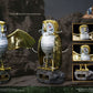 Furia de titanes Estatua Ray Harryhausens Bubo 34 Gold Patina Edition Deluxe Ver. 34 cm