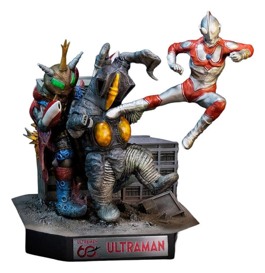 Return of Ultraman Estatua 1/8 Ultraman Jack vs Zetton II & Alien Bat Battle scene 25 cm