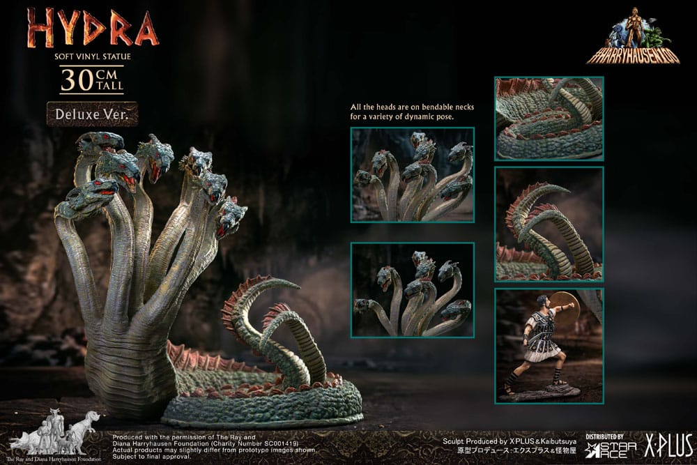 Jasón y los argonautas Estatua Soft Vinyl Hydra Deluxe Version 30 cm - Z POP Toys