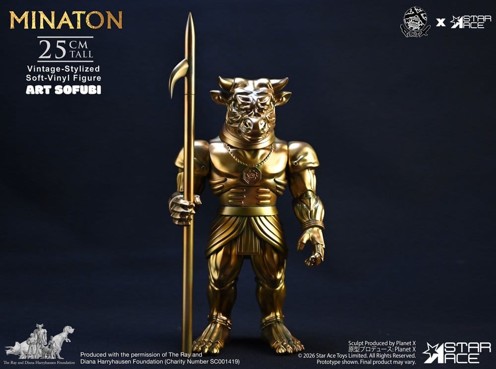 Ray Harryhausen Estatua Soft Vinyl Minaton Vintage-Style 25 cm