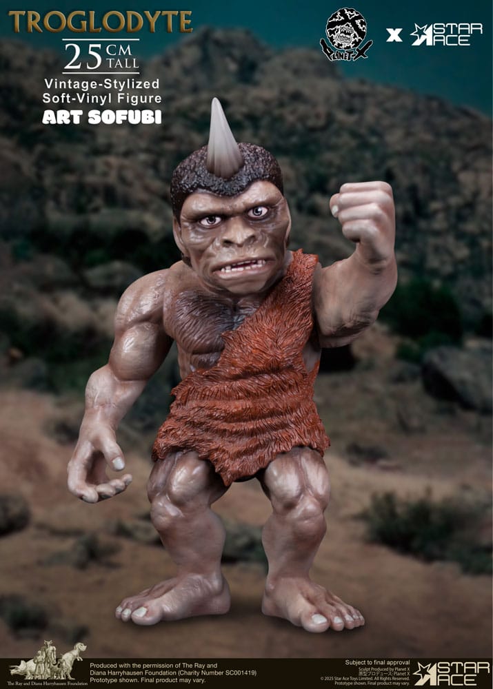 Ray Harryhausen Estatua Soft Vinyl Troglodyte (Vintage-Style) 25 cm