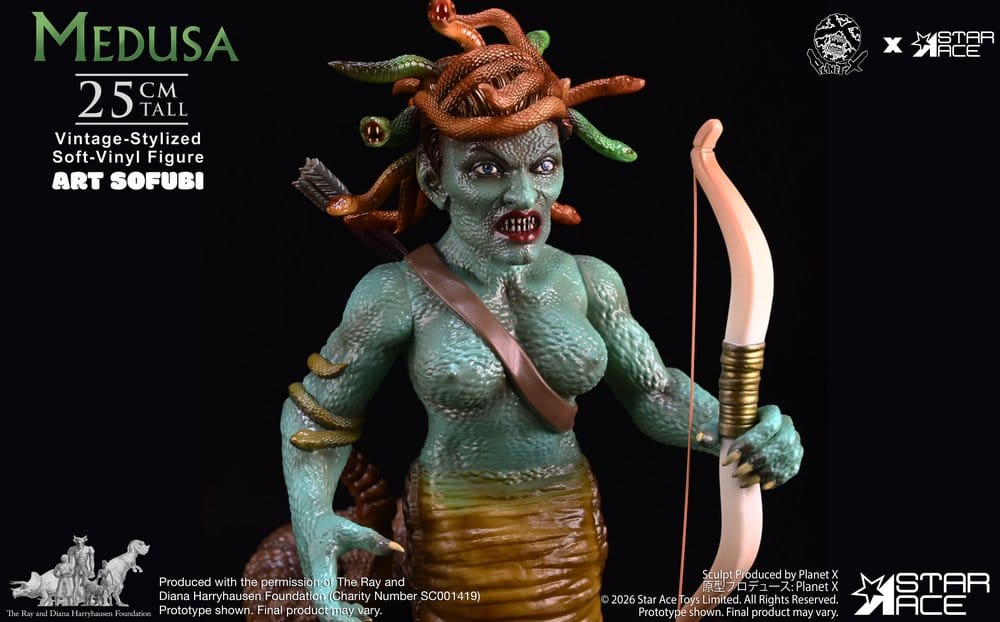 Ray Harryhausen Estatua Soft Vinyl Medusa (Vintage-Style) 25 cm