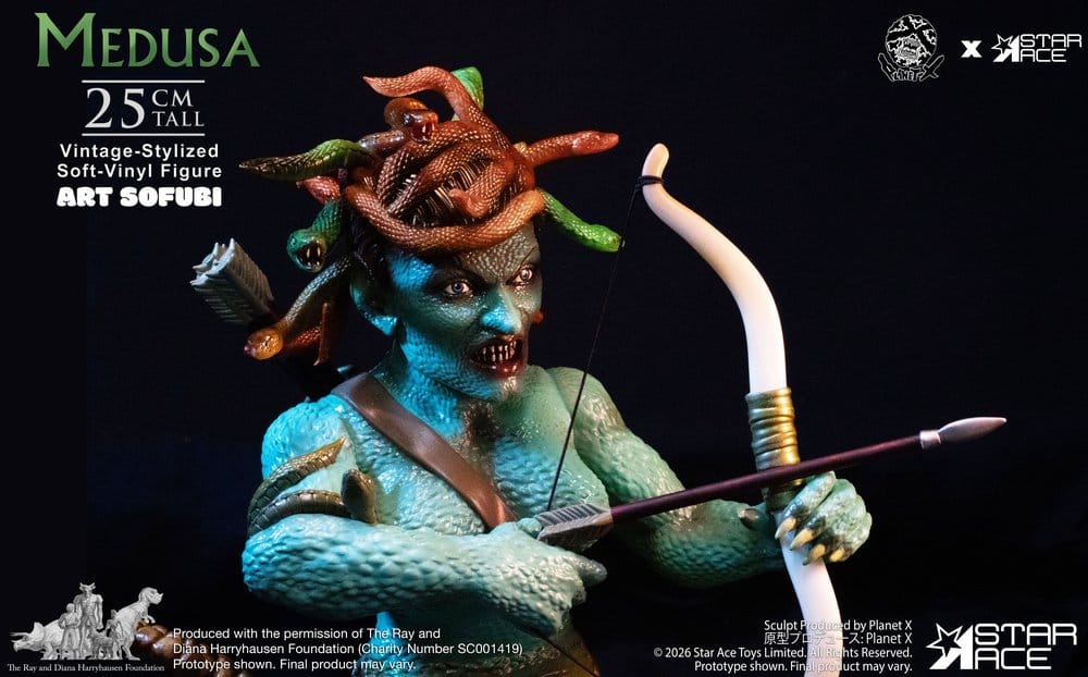 Ray Harryhausen Estatua Soft Vinyl Medusa (Vintage-Style) 25 cm