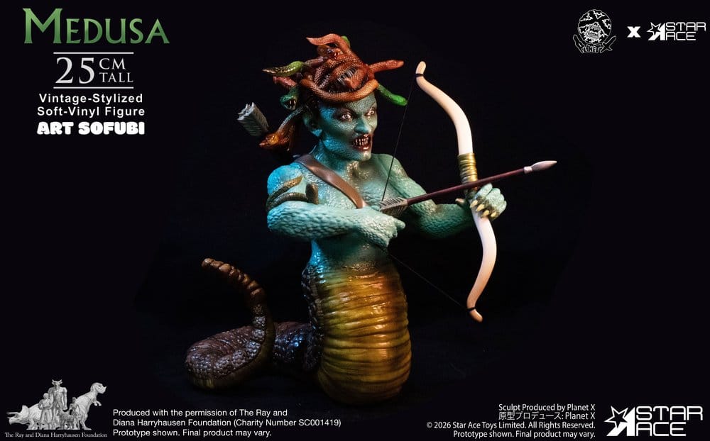 Ray Harryhausen Estatua Soft Vinyl Medusa (Vintage-Style) 25 cm