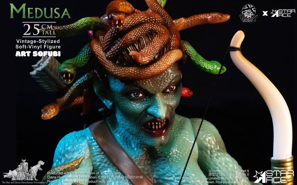Ray Harryhausen Estatua Soft Vinyl Medusa (Vintage-Style) 25 cm