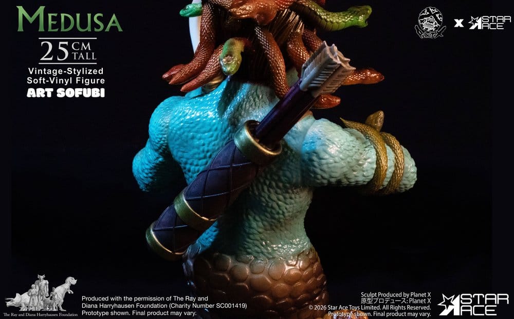 Ray Harryhausen Estatua Soft Vinyl Medusa (Vintage-Style) 25 cm