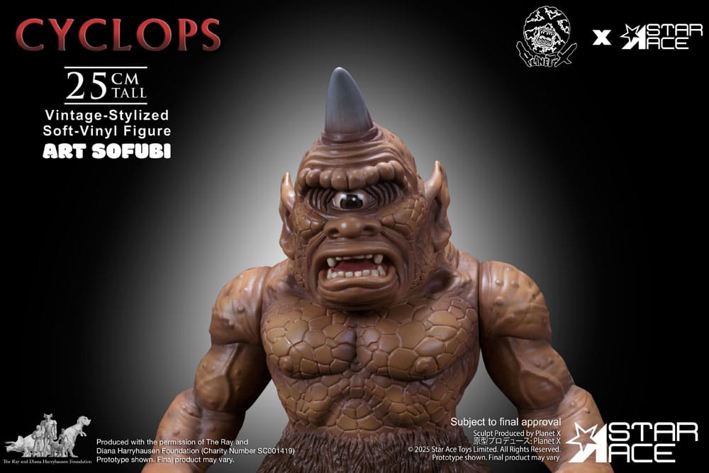Ray Harryhausen Estatua Soft Vinyl Cyclops (Vintage-Style) 25 cm