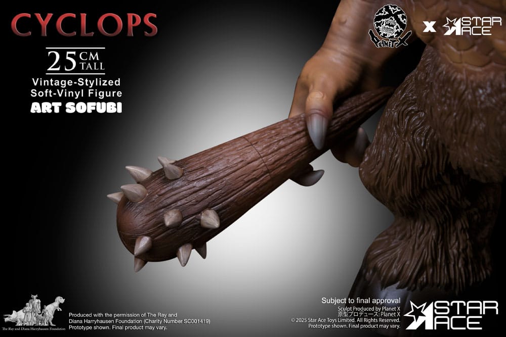 Ray Harryhausen Estatua Soft Vinyl Cyclops (Vintage-Style) 25 cm