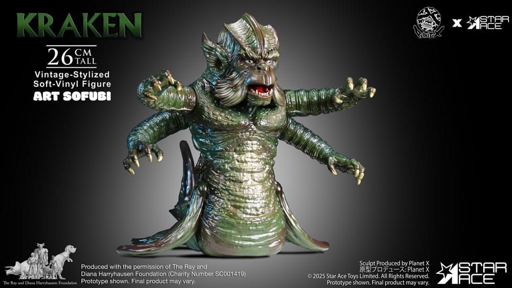 Ray Harryhausen's Estatua Soft Vinyl The Kraken Vintage Style 25 cm - Z POP Toys