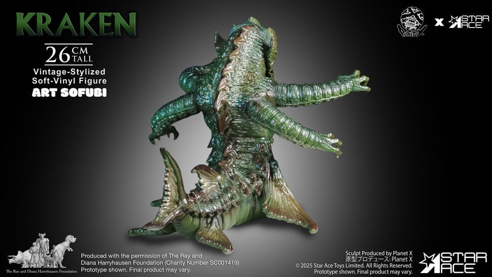 Ray Harryhausen's Estatua Soft Vinyl The Kraken Vintage Style 25 cm - Z POP Toys