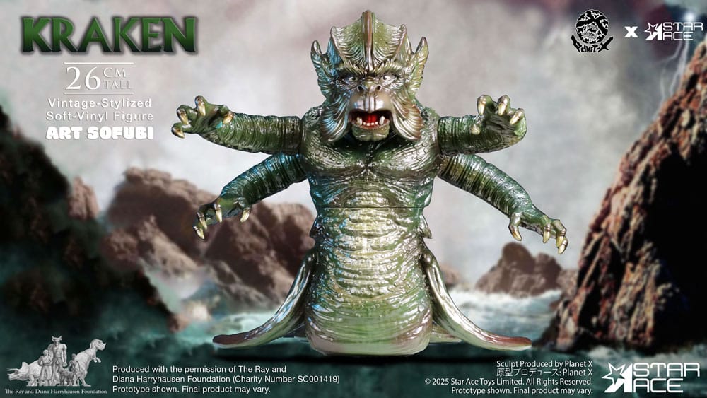 Ray Harryhausen's Estatua Soft Vinyl The Kraken Vintage Style 25 cm - Z POP Toys