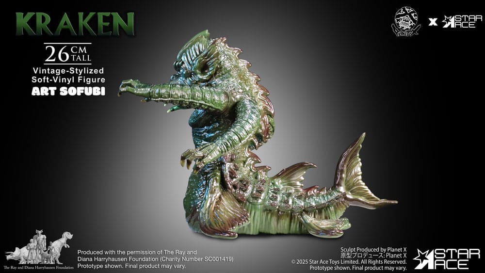 Ray Harryhausen's Estatua Soft Vinyl The Kraken Vintage Style 25 cm - Z POP Toys