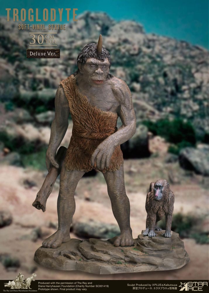 Ray Harryhausen's Estatua Soft Vinyl Troglodyte Deluxe Version 30 cm - Z POP Toys