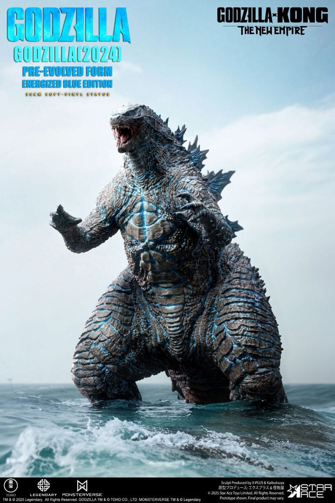 Godzilla vs. Kong: The New Empire Estatua Soft Vinyl Godzilla (2024) Evolved Blue Edition 28 cm
