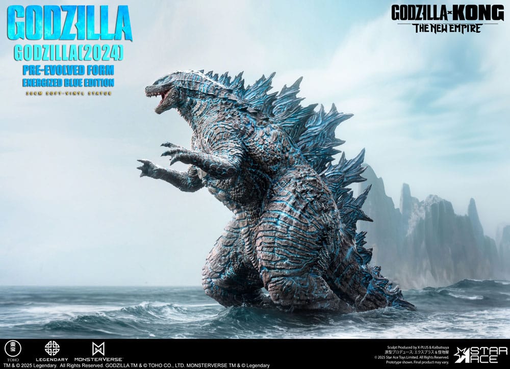 Godzilla vs. Kong: The New Empire Estatua Soft Vinyl Godzilla (2024) Evolved Blue Edition 28 cm