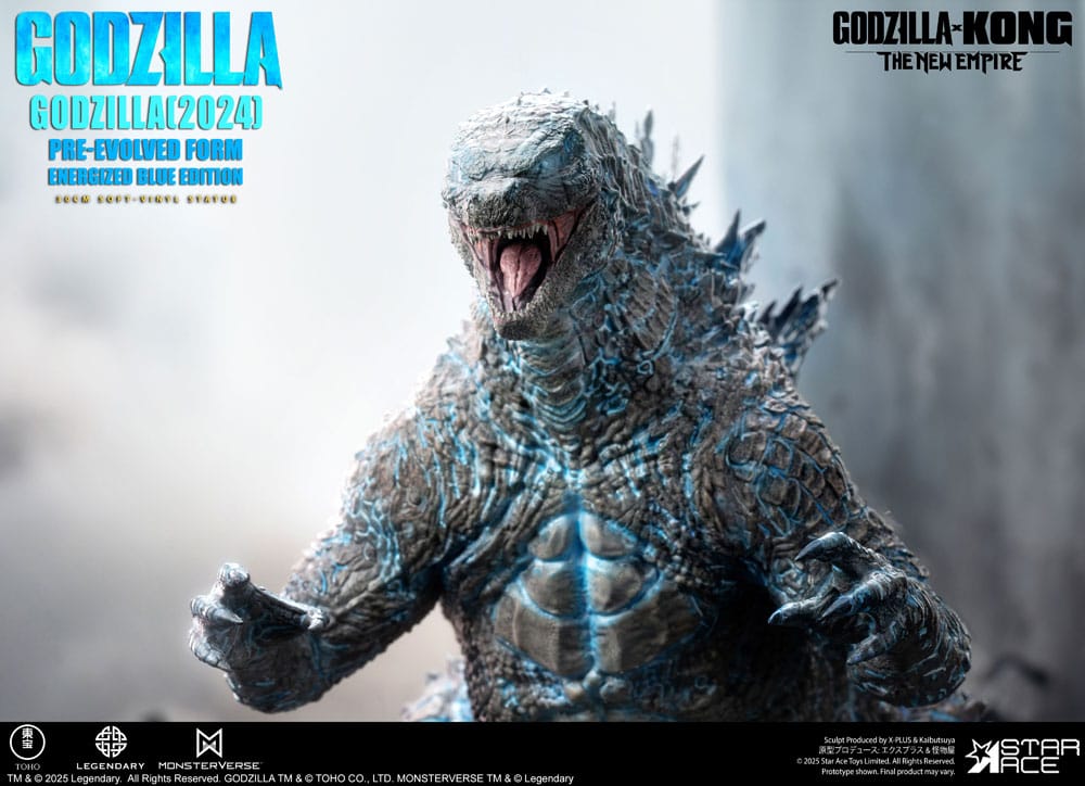 Godzilla vs. Kong: The New Empire Estatua Soft Vinyl Godzilla (2024) Evolved Blue Edition 28 cm