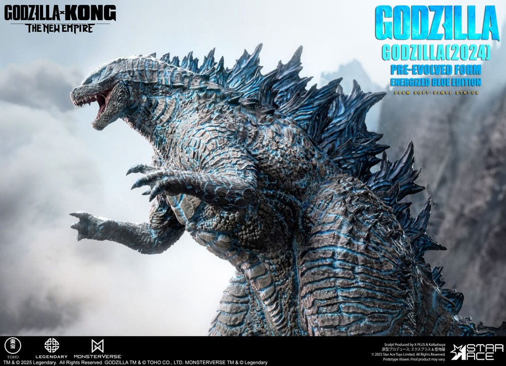 Godzilla vs. Kong: The New Empire Estatua Soft Vinyl Godzilla (2024) Evolved Blue Edition 28 cm