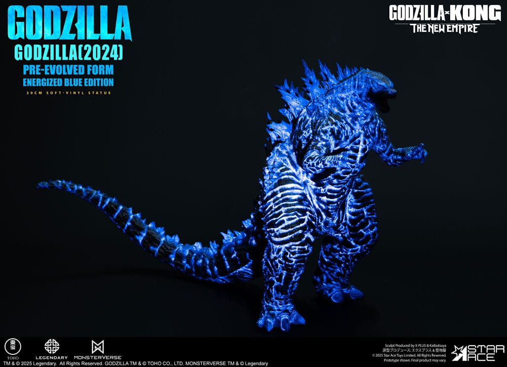 Godzilla vs. Kong: The New Empire Estatua Soft Vinyl Godzilla (2024) Evolved Blue Edition 28 cm