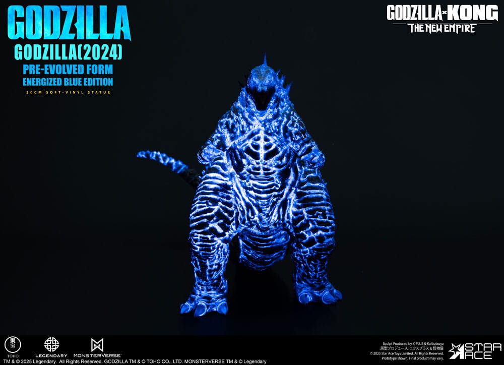 Godzilla vs. Kong: The New Empire Estatua Soft Vinyl Godzilla (2024) Evolved Blue Edition 28 cm