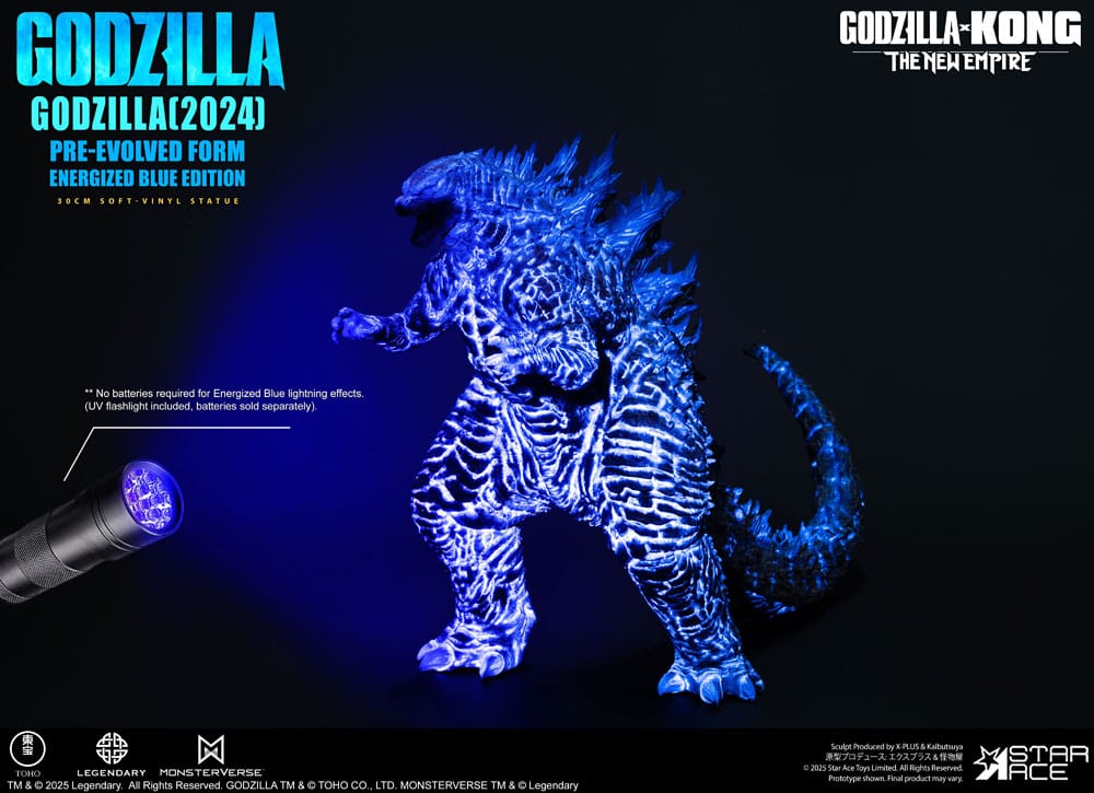 Godzilla vs. Kong: The New Empire Estatua Soft Vinyl Godzilla (2024) Evolved Blue Edition 28 cm