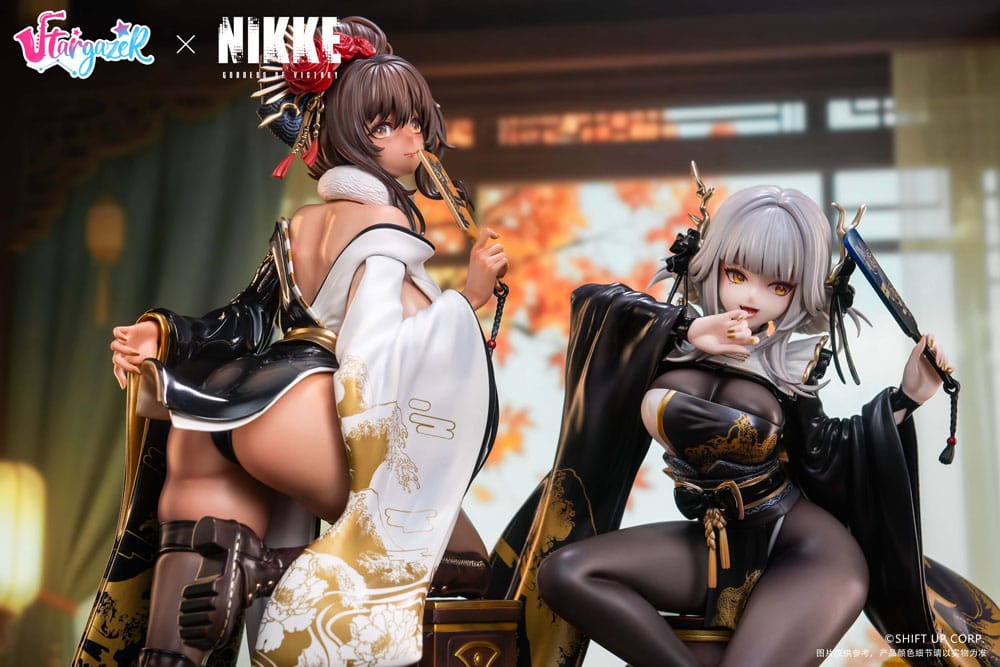 Goddess of Victory: Nikke set de 2 Estatuas PVC 1/4 Blanc & Noir