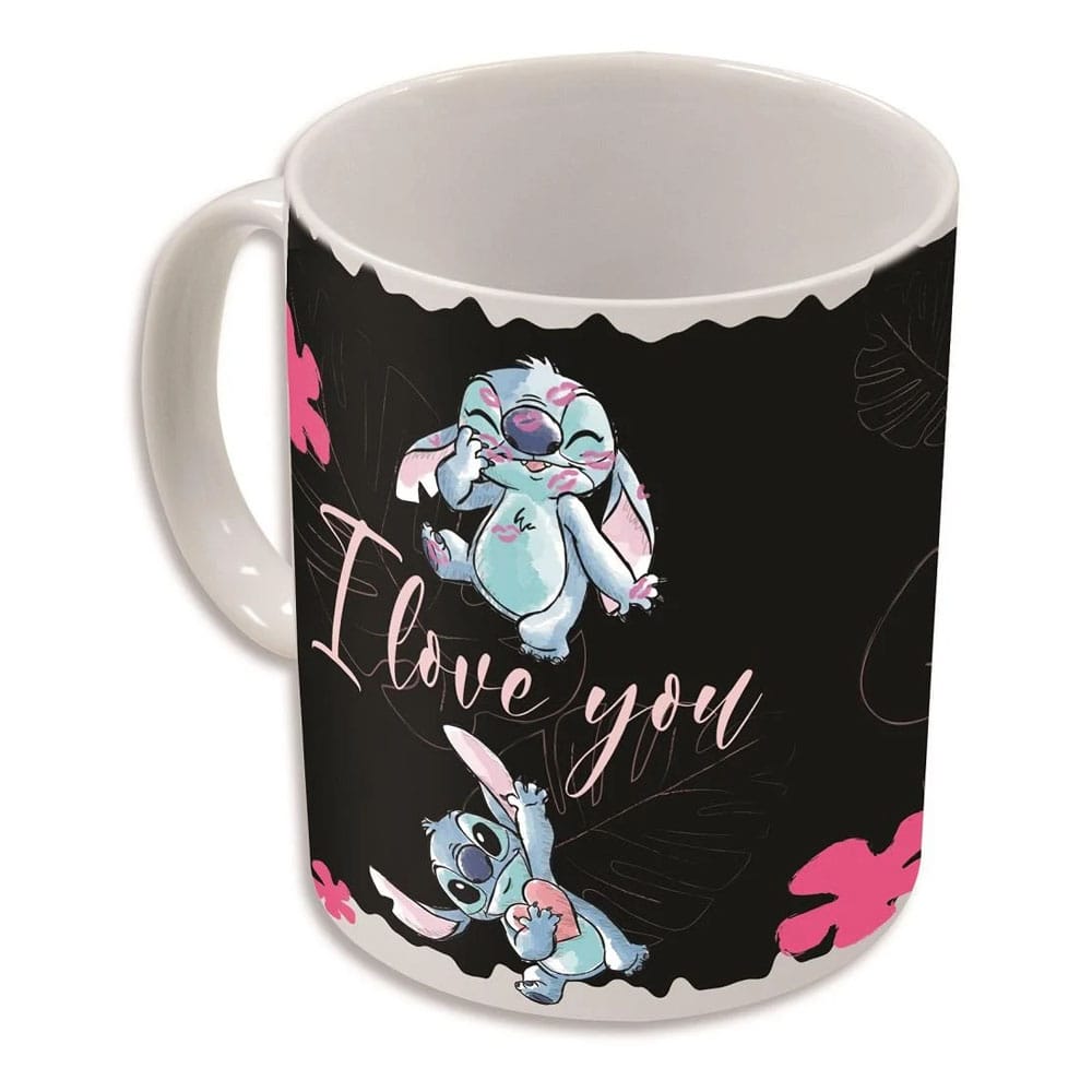 Lilo & Stitch Taza sensitiva al calor Stitch & Angel 325 ml