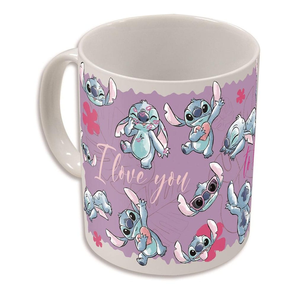 Lilo & Stitch Taza sensitiva al calor Stitch & Angel 325 ml
