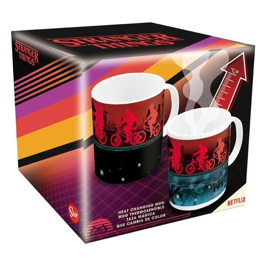 Stranger Things Taza sensitiva al calor Upside Down 325 ml