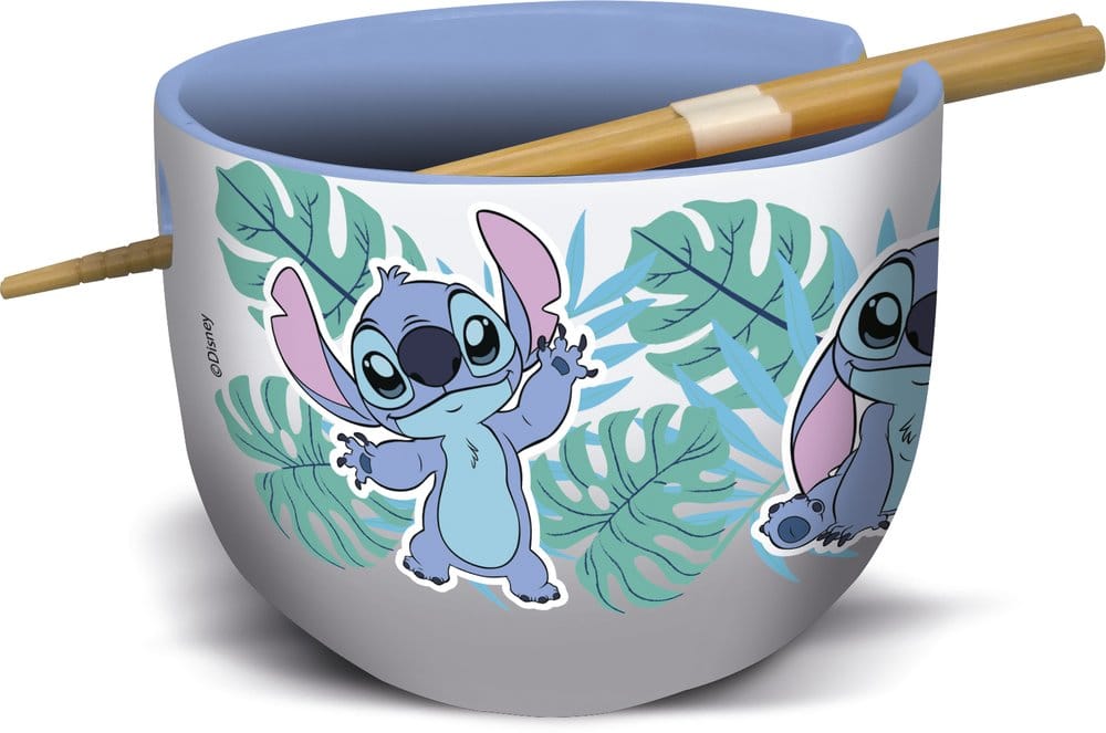 Lilo & Stitch Bol para Ramen con Palillos Stitch Aloha