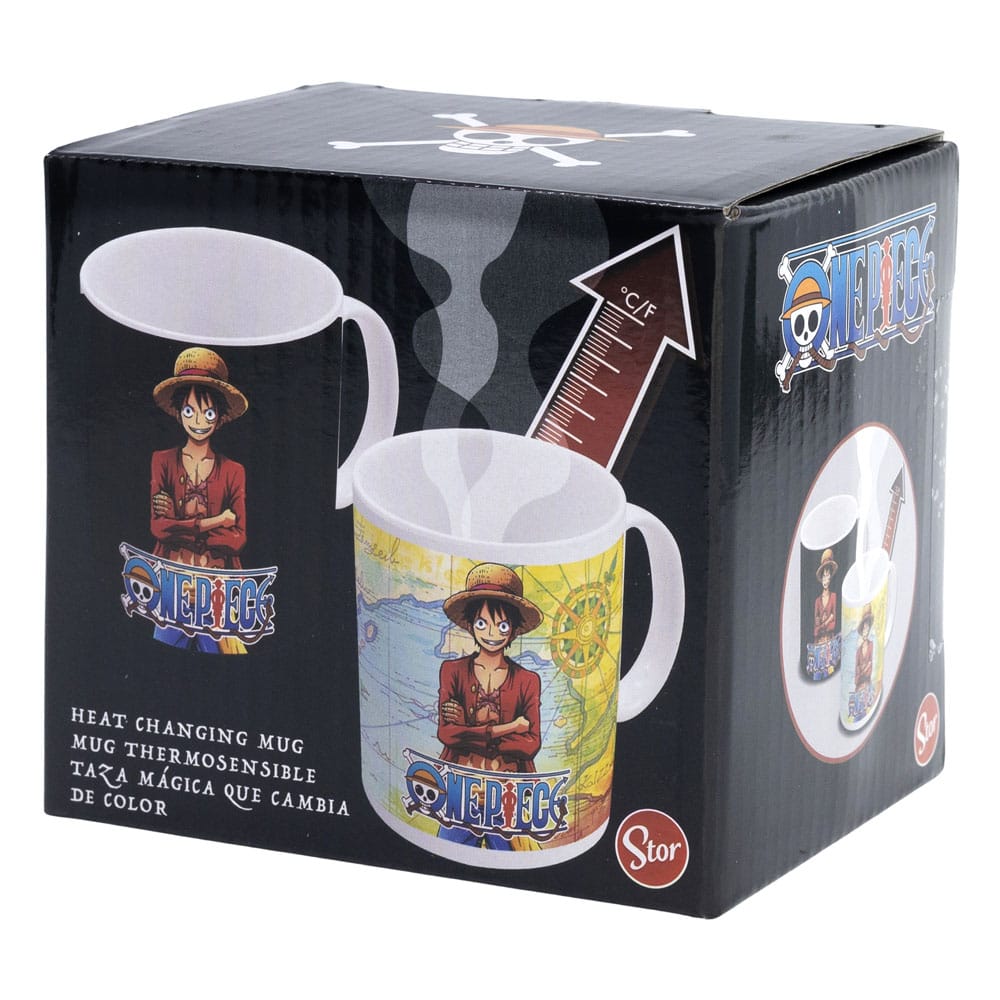One Piece Taza sensitiva al calor Luffy 325 ml