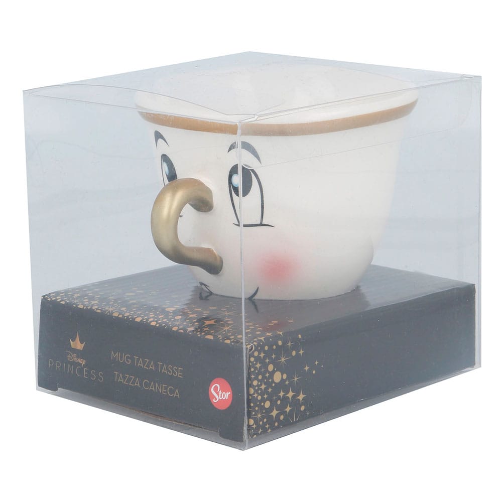 La bella y la bestia Taza 3D Chip 170 ml