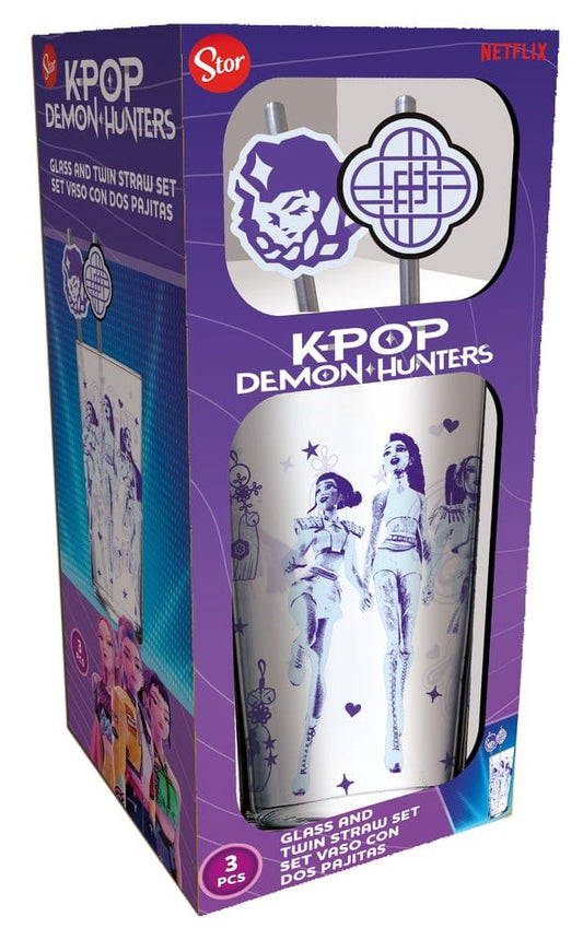KPop Demon Hunters Vaso Tumbler con pajitas 485 ml