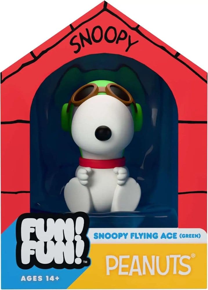 Vintage Peanuts Fun! Fun! Figura Mini Snoopy (Green Hat Flying Ace)