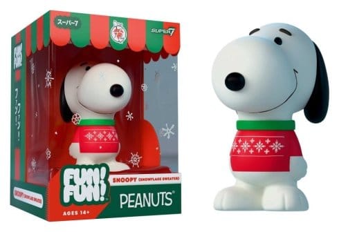 Vintage Peanuts Fun! Fun! Figura Mini Wave 03 Holiday Snoopy (Snowflake Sweater)