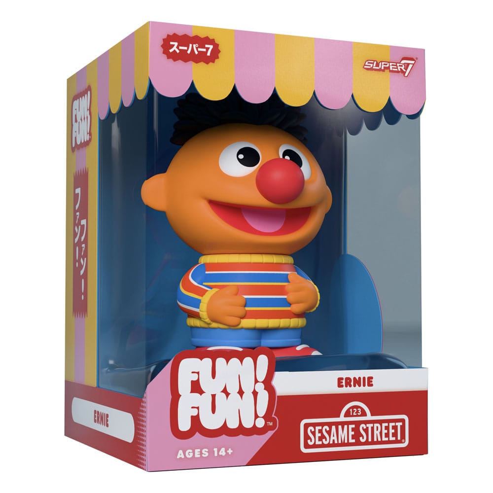 Sesame Street Figura Soft Vinyl FUN! FUN! Wave 02 Ernie 13 cm