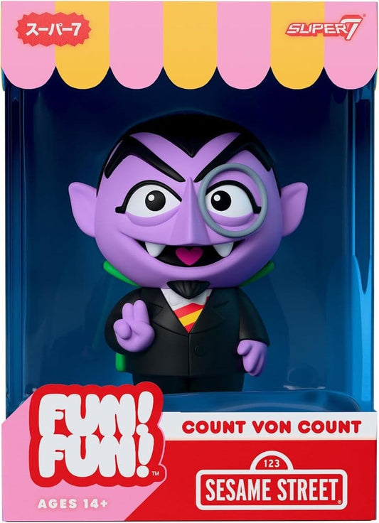 Barrio Sésamo Figura Soft Vinyl Fun! Fun! Wave 01 - Count von Count 18 cm
