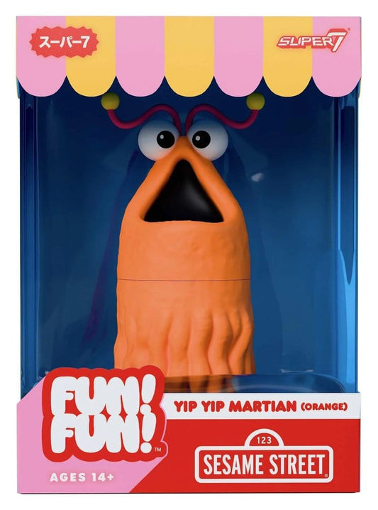 Barrio Sésamo Figura Soft Vinyl Fun! Fun! Yip Yip Martian (Orange) 18 cm