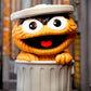 Sesame Street Figura Soft Vinyl FUN! FUN! Oscar the Grouch (Orange) 13 cm