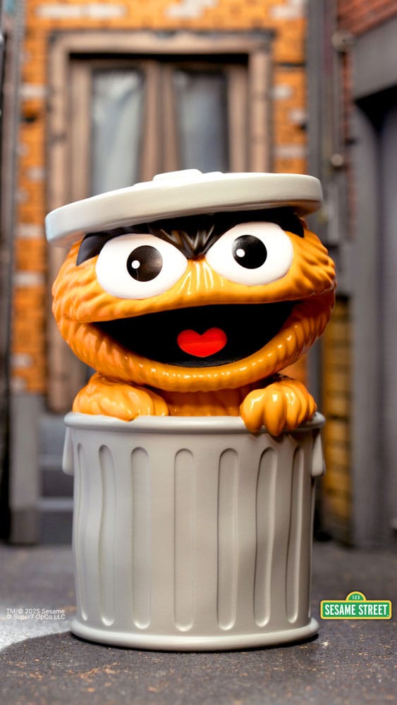 Sesame Street Figura Soft Vinyl FUN! FUN! Oscar the Grouch (Orange) 13 cm