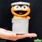 Sesame Street Figura Soft Vinyl FUN! FUN! Oscar the Grouch (Orange) 13 cm