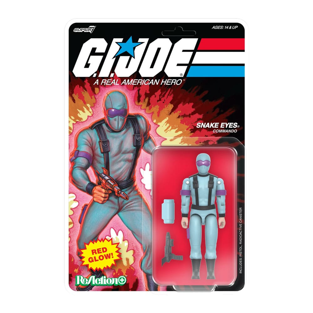 GI Joe Figura ReAction+ Wave 06 Snake Eyes (Red Glow, Crystal Poison) 10 cm - Z POP Toys