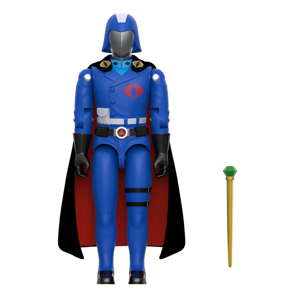 GI Joe Figura ReAction+ Wave 06 Cobra Commander (Movie, Black Cape) 10 cm - Z POP Toys