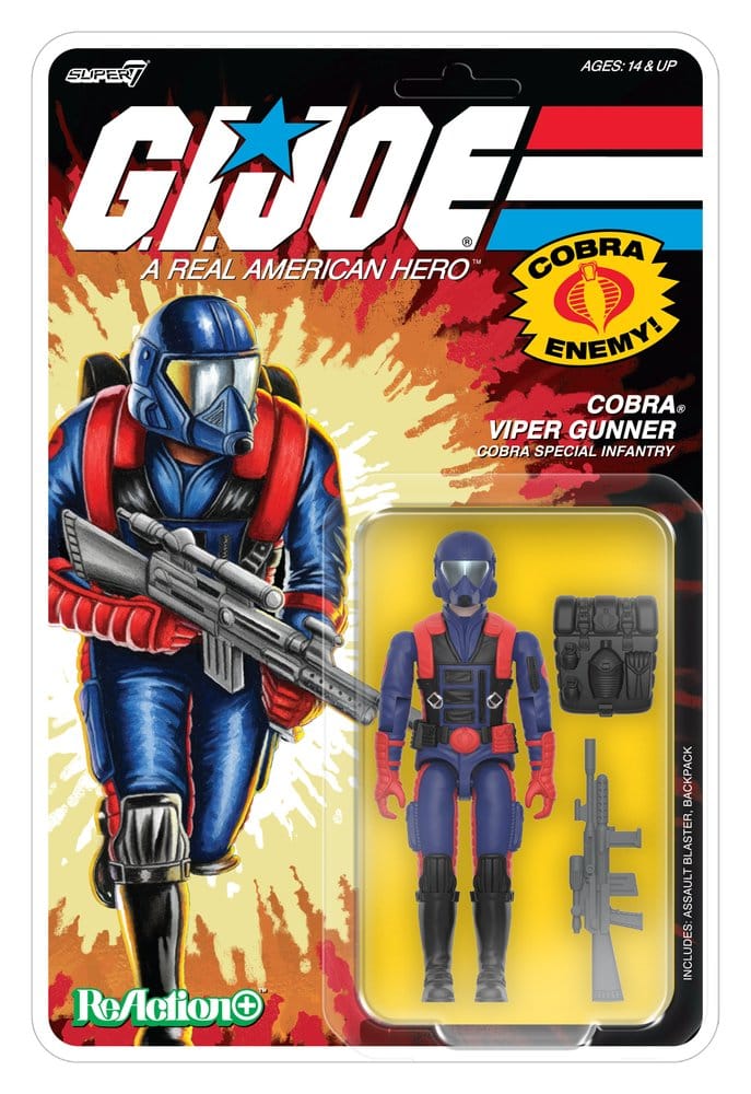 G.I. Joe ReAction+ Figura Wave 09 Cobra Viper Gunner