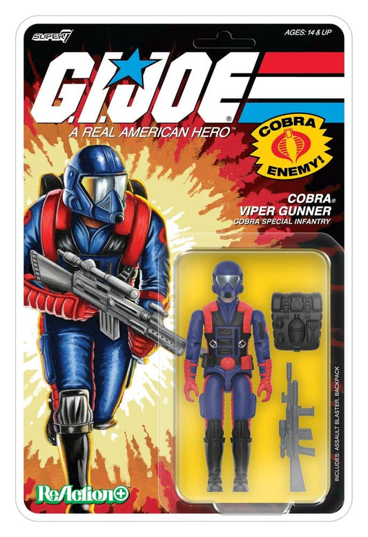 G.I. Joe ReAction+ Figura Wave 09 Cobra Viper Gunner