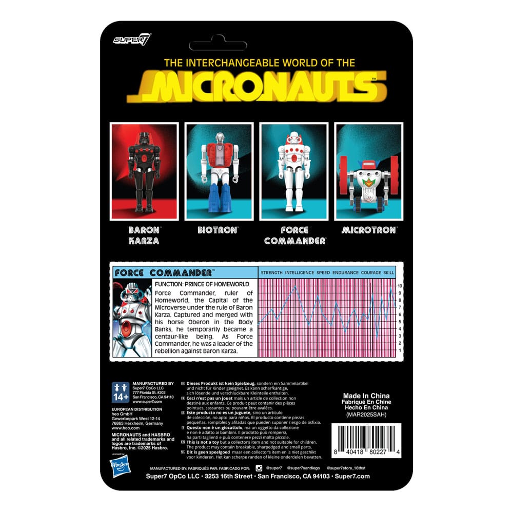 Micronauts Figura ReAction+ Force Commander 9 cm - Z POP Toys