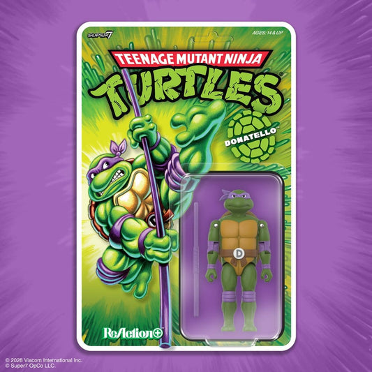 Teenage Mutant Ninja Turtles ReAction+ Figura Wave 01 Donatello