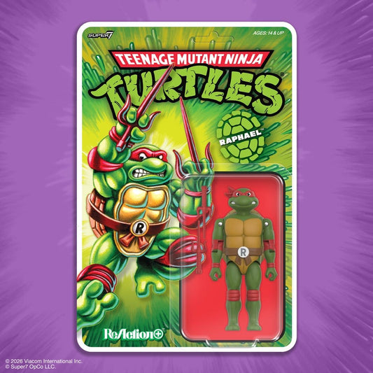 Teenage Mutant Ninja Turtles ReAction+ Figura Wave 01 Raphael