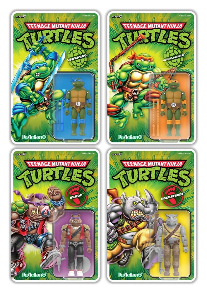 Teenage Mutant Ninja Turtles ReAction+ Figura Wave 02 Leonardo