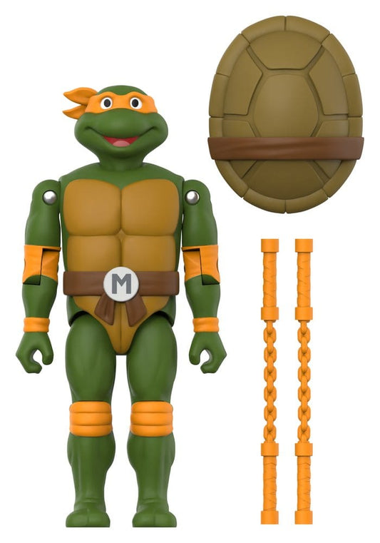 Teenage Mutant Ninja Turtles ReAction+ Figura Wave 02 Michelangelo