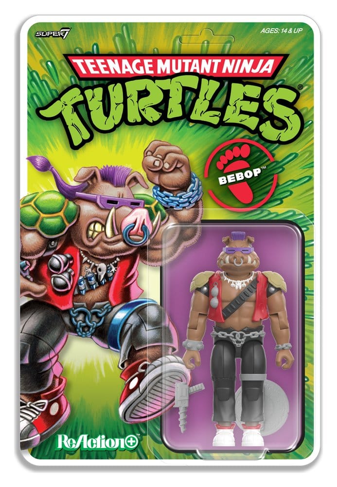 Teenage Mutant Ninja Turtles ReAction+ Figura Wave 02 Bebop